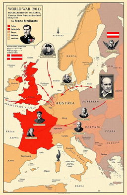 The assassination of Archduke Franz Ferdinand of Austria in 1914 marked a significant turning point leading to World War I