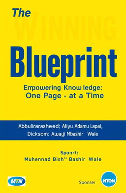 A book cover design featuring a bright yellow background that evokes energy and positivity