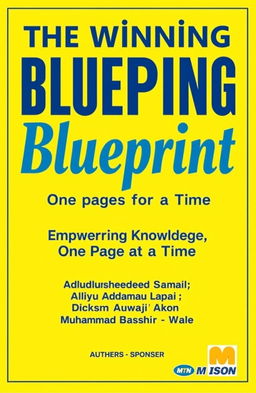 A book cover design featuring a bright yellow background that evokes energy and positivity