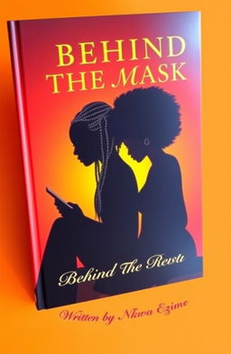 A captivating book cover featuring the title "BEHIND THE MASK" prominently displayed at the top in bold, artistic font