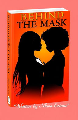 A captivating book cover featuring the title "BEHIND THE MASK" prominently displayed at the top in bold, artistic font