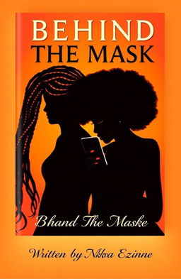 A captivating book cover featuring the title "BEHIND THE MASK" prominently displayed at the top in bold, artistic font