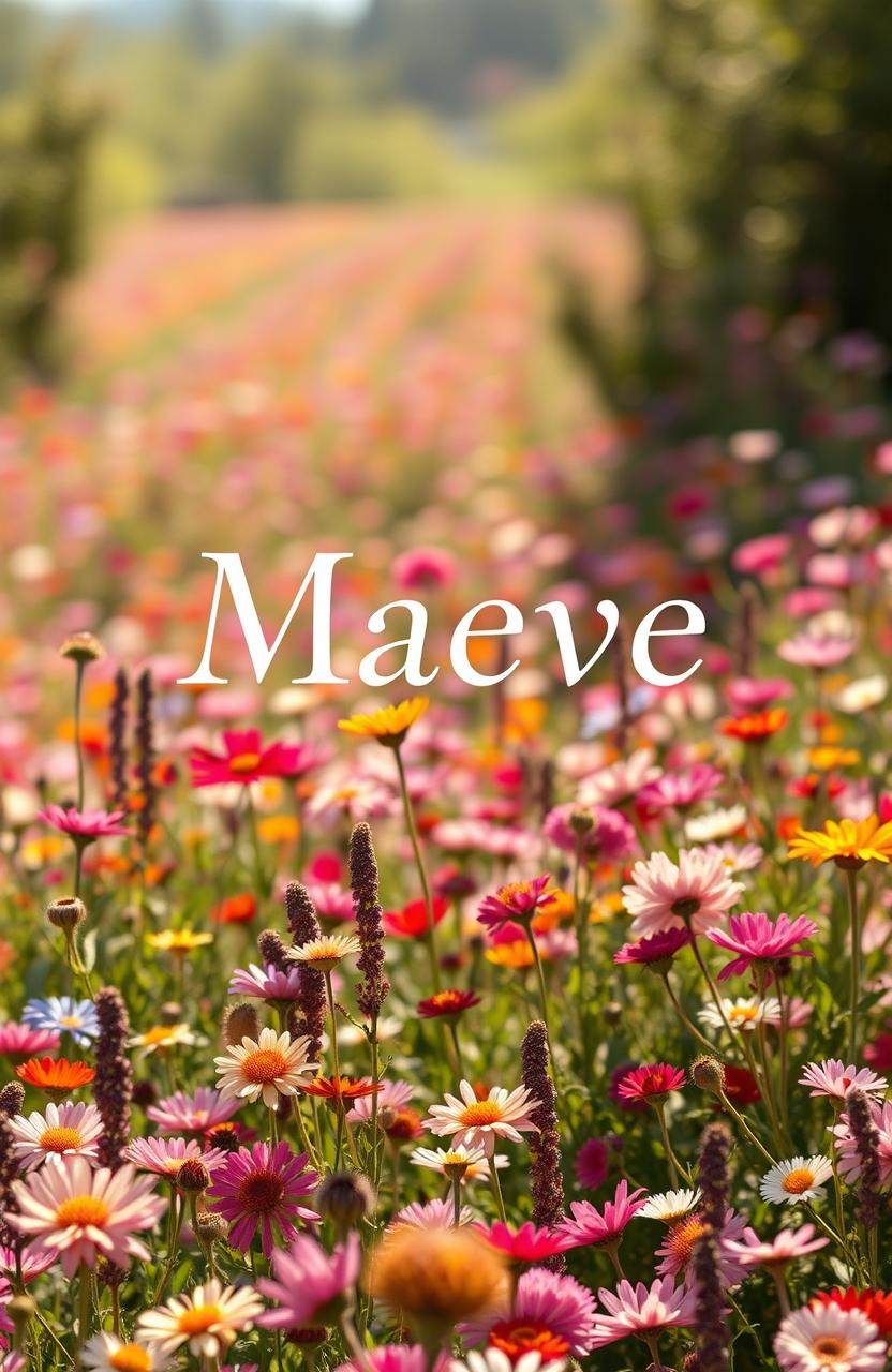 A photorealistic book cover for a novel titled 'Maeve'