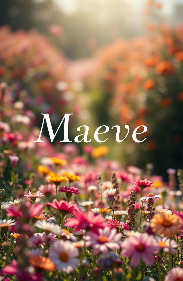 A photorealistic book cover for a novel titled 'Maeve'