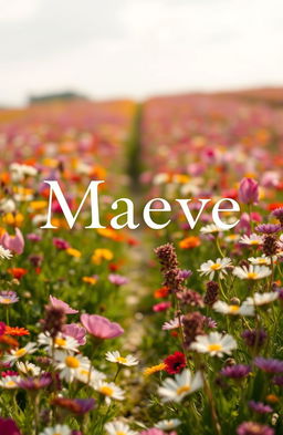 A photorealistic book cover for a novel titled 'Maeve'