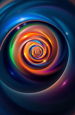 A mesmerizing, intricate spiral design that captures the essence of movement and depth