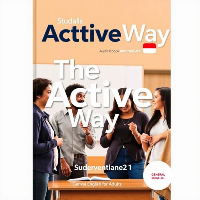 Cover image for the book titled 'The Active Way: Students Book Intermediate 2, General English for Adults'