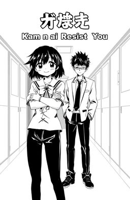 A black-and-white manga cover for a romance story featuring a bratty female lead and a cool, aloof male lead