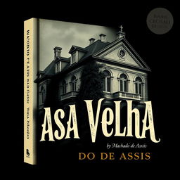 A striking and edgy book cover design for 'Casa Velha' (Old House) by Machado de Assis
