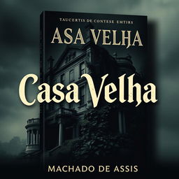 A striking and edgy book cover design for 'Casa Velha' (Old House) by Machado de Assis