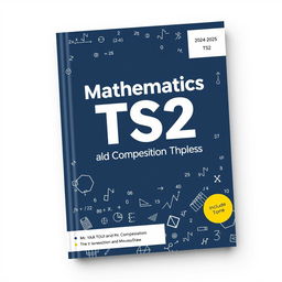 A cover design for TS2 Mathematics, emphasizing old subjects of homework and compositions