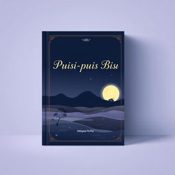 A captivating book cover design for 'Puisi-puisi Bisu' by Waipee Pe, featuring an elegant font for the title
