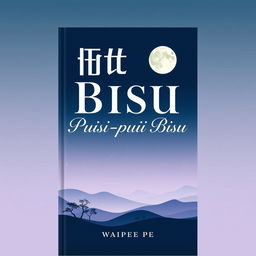 A beautifully designed book cover for 'Puisi-puisi Bisu' by Waipee Pe, featuring an elegant font for the title