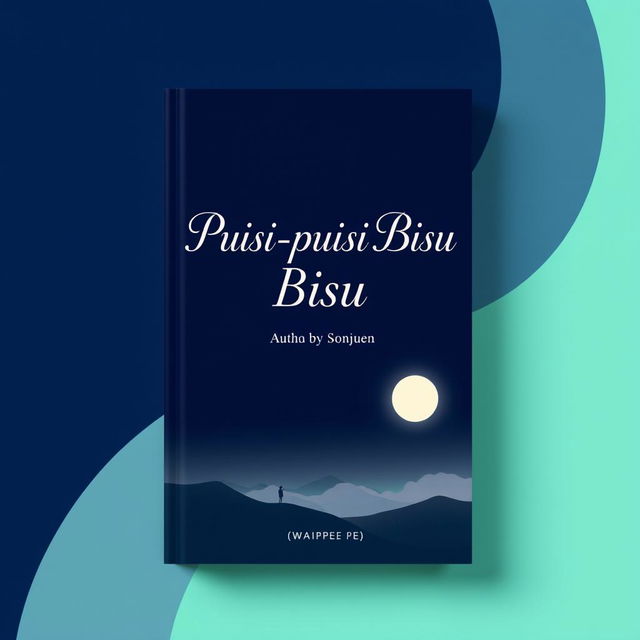 A beautifully designed book cover for 'Puisi-puisi Bisu' by Waipee Pe, featuring an elegant font for the title