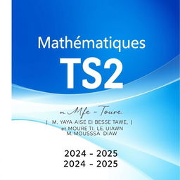 A modern and professional cover design for the TS2 Mathematics booklet