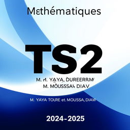 A modern and professional cover design for the TS2 Mathematics booklet