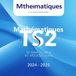 A modern and professional cover design for the TS2 Mathematics booklet