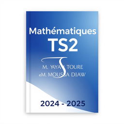 A professional cover design for the TS2 Mathematics booklet, featuring a clean and academic aesthetic