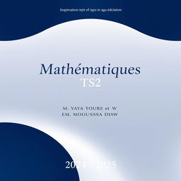 An elegant and professional cover design for the TS2 Mathematics booklet