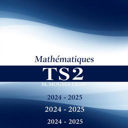 An elegant and professional cover design for the TS2 Mathematics booklet
