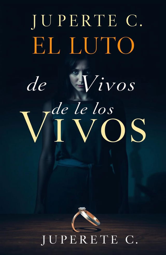 A captivating ebook cover for 'El Luto de los Vivos', an evocative title that explores themes of betrayal and infidelity in marriage