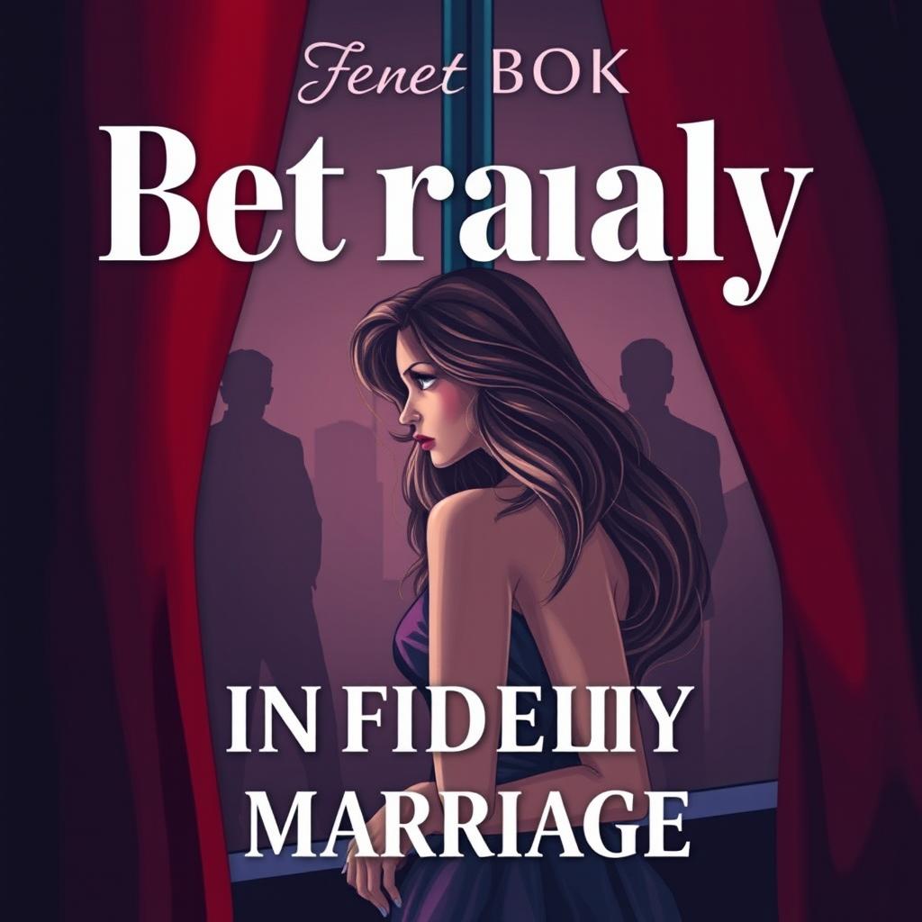 A dramatic e-book cover illustrating the themes of betrayal and infidelity in marriage