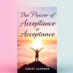 A visually striking book cover for 'The Power of Acceptance' by Great Learner