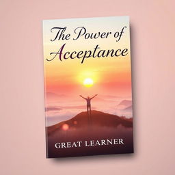 A visually striking book cover for 'The Power of Acceptance' by Great Learner