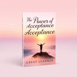 A visually striking book cover for 'The Power of Acceptance' by Great Learner