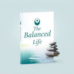 A modern and visually appealing book cover for 'The Balanced Life' by Great Learner