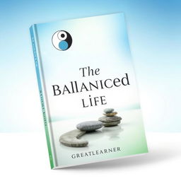 A modern and visually appealing book cover for 'The Balanced Life' by Great Learner