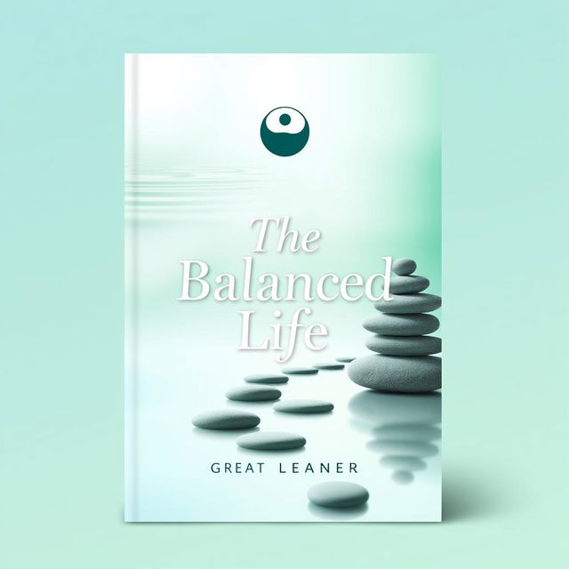 A modern and visually appealing book cover for 'The Balanced Life' by Great Learner