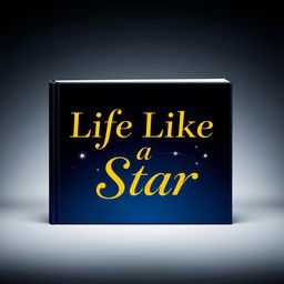 A striking book front cover design featuring a dark blue background that conveys a sense of depth and mystery