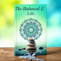 A captivating book cover for 'The Balanced Life' by Great Learner