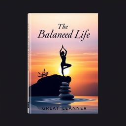 A visually engaging book cover for 'The Balanced Life' by Great Learner