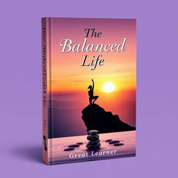 A visually engaging book cover for 'The Balanced Life' by Great Learner