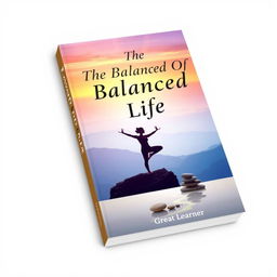 A visually engaging book cover for 'The Balanced Life' by Great Learner