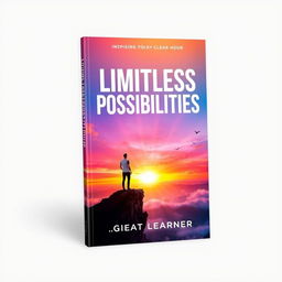 An inspiring and visually captivating book cover for 'Limitless Possibilities' by Great Learner