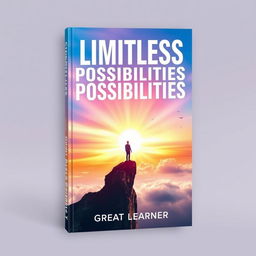 An inspiring and visually captivating book cover for 'Limitless Possibilities' by Great Learner