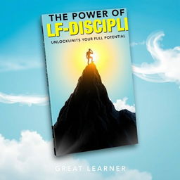 A motivational and visually impactful book cover for 'The Power of Self-Discipline: Unlocking Your Full Potential' by Great Learner