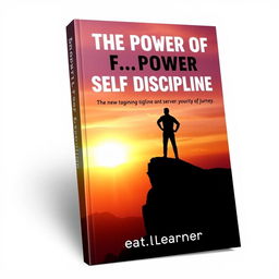 An inspiring and bold book cover for 'The Power of Self-Discipline' by Great Learner