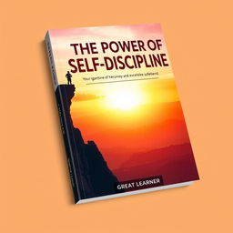 An inspiring and bold book cover for 'The Power of Self-Discipline' by Great Learner
