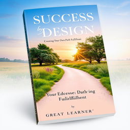 An elegant and inspiring book cover for 'Success by Design: Creating Your Own Path to Fulfillment' by Great Learner