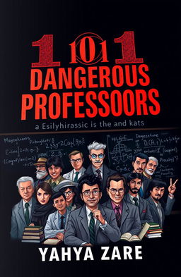 A striking cover image for the book titled '101 Dangerous Professors' by Yahya Zare