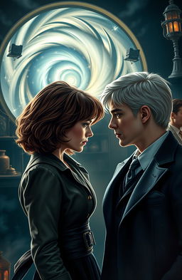 An intense scene depicting Hermione Granger and Draco Malfoy in the Room of Requirement, their expressions filled with passion and conflict