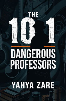 A captivating book cover design for a fictional book titled "The 101 Dangerous Professors" written by Yahya Zare