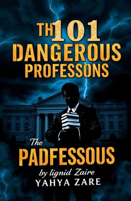A visually striking book cover for 'The 101 Dangerous Professors' written by Yahya Zare