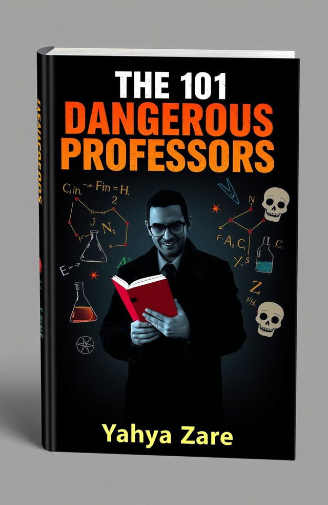 A striking book cover for 'The 101 Dangerous Professors' written by Yahya Zare