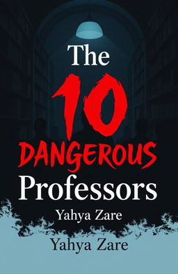 A cover image for a book titled 'The 101 Dangerous Professors' by Yahya Zare, featuring a striking design that captures the essence of danger and academia