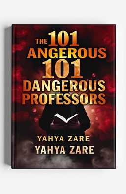 A striking book cover design for 'The 101 Dangerous Professors' by Yahya Zare